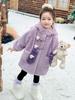 2025 Girls' Fleece-lined Lambswool Coat - Stylish Autumn/Winter Sweater for Kids