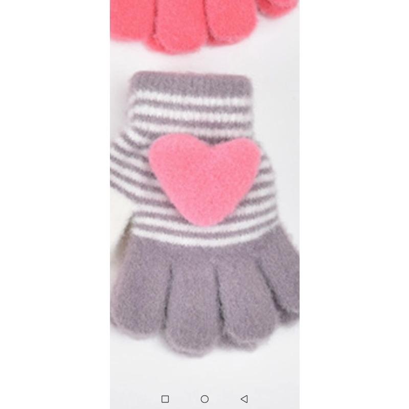 Children's gloves, boys and girls five-finger gloves, children's autumn and winter warm and antifreeze sub-finger cartoon cute