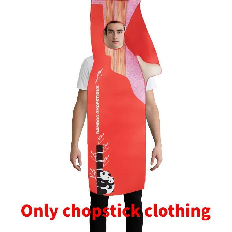 Halloweenský kostým Nafukovací mořské plody Ramen a hůlky Kombinéza na párty vystoupení