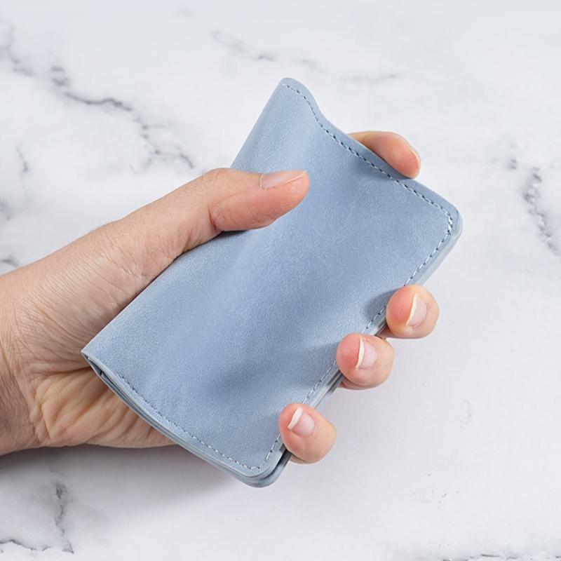 Ultra Thin Leather Card Holder Business Credit Card Case ID Money Wallet for Men