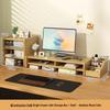 Monitor Riser Desktop Stand with Storage Shelves