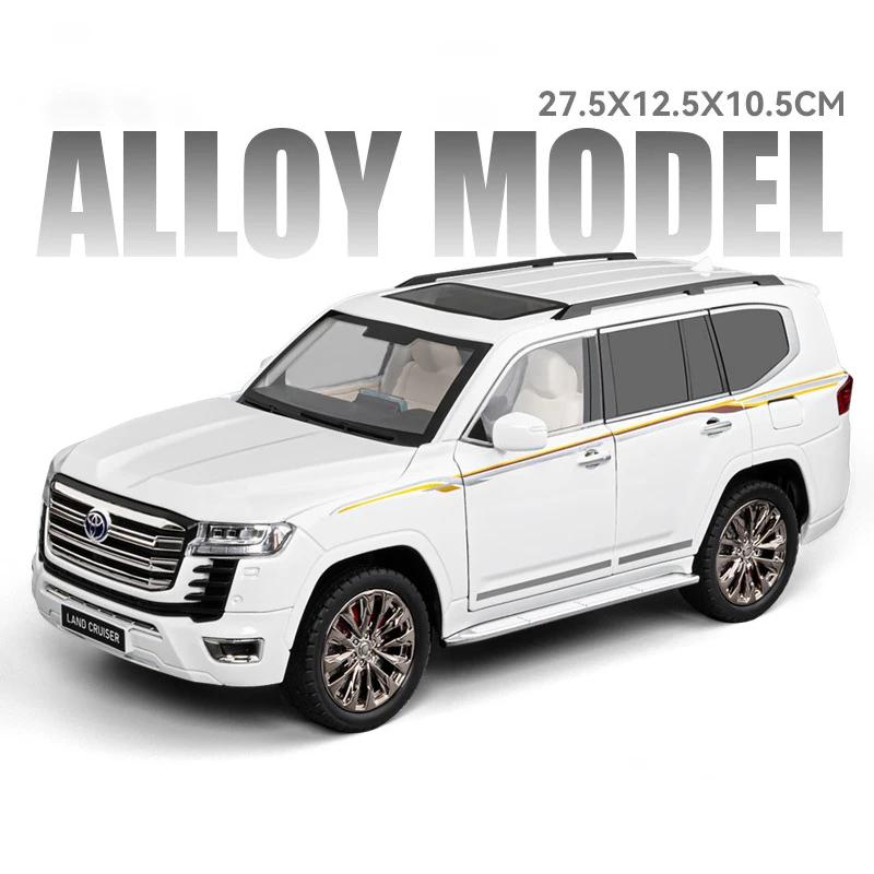lqbn4 1/18 Toyota Land Cruiser LC300 SUV Alloy Model Car Toy Diecasts Metal Casting Sound and Light Car Toys For Children Vehicle