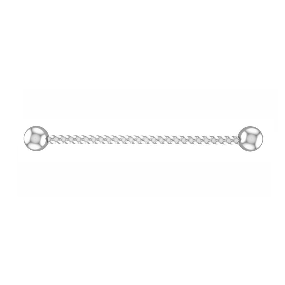 1 Stück Stahl Industrielles Ohrpiercing Industrielle Barbells Stange Gerüst Ohrknorpel Helix 14G Gold Silber Körperschmuck