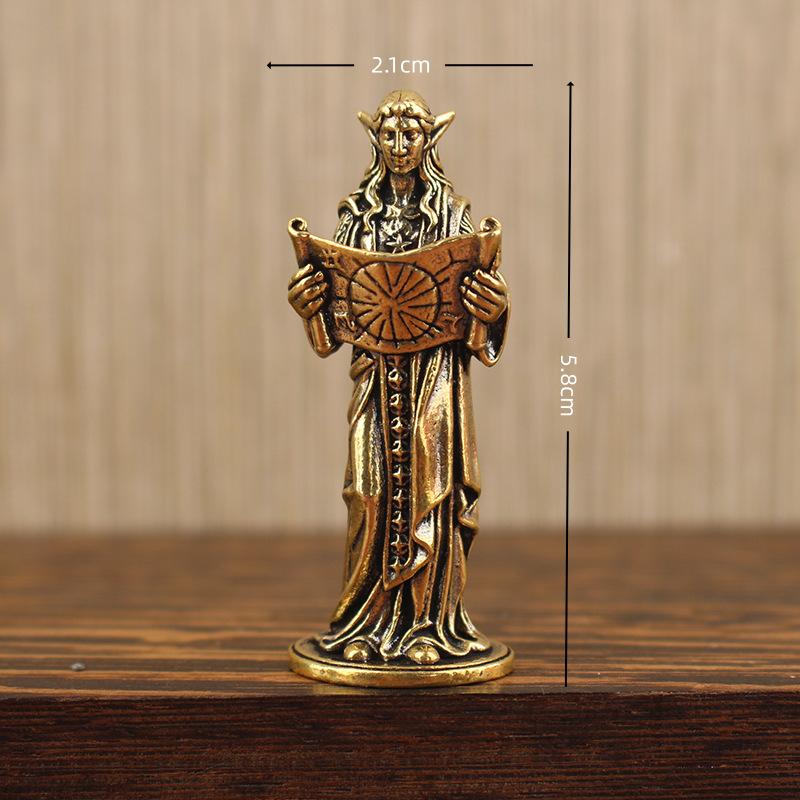 Fantasy Fairy Princess Figure Retro Style Desktop and Home Décor Art Ornament Piece A2