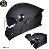 ORZ-103-Motorcycle Helmet with Exposed Face, Men's and Women's Semi Full Helmets, All Season Motorcycle Large Tail Wing