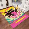 Colorful Cartoon Style Monster Rug with Bright Pop Art Design Pattern Suitable for Use As an Anti-slip for Living Room Bedroom Sofas
