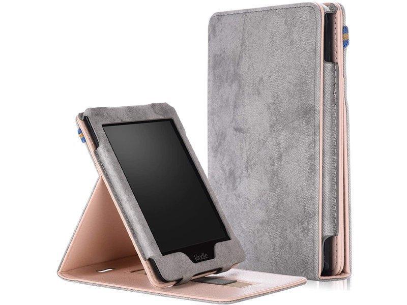 Etui Alogy Slim Leather Do Kindle Paperwhite 4 2018/2019 Szare