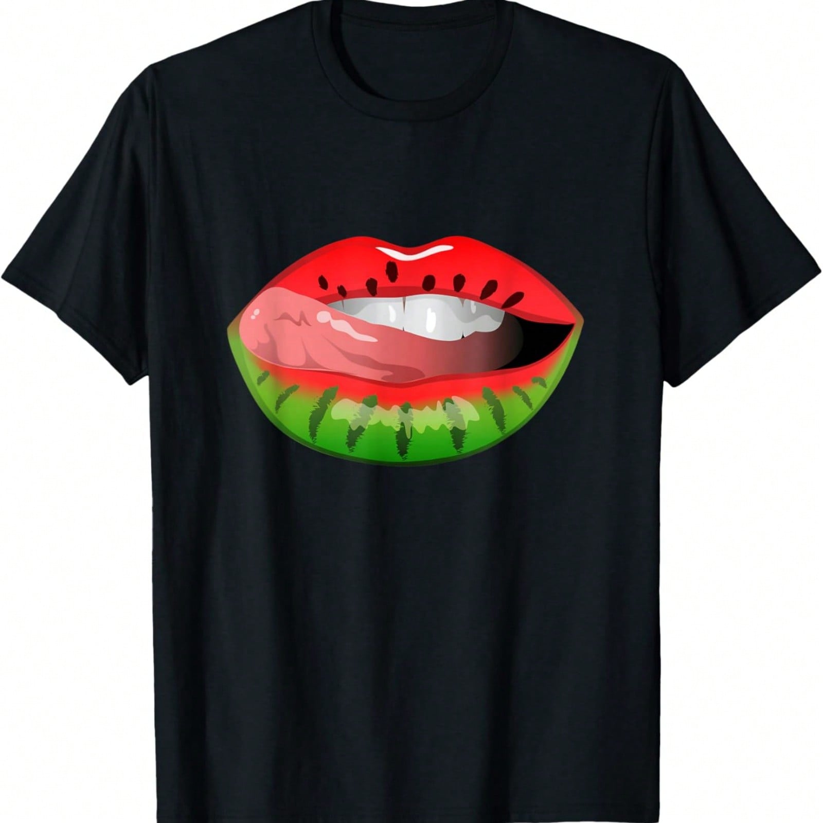 Summer Sunset Beach Palm Tree Ocean Waves Graphic Design T-Shirt S