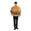 School Theme Hamburger Costume With Polyester Fabric For Adults At Halloween Festive Events
