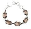 Smoky Quartz Gemstone Silver Plated Handmade Bracelet Jewelry BR 62
