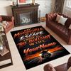 Harley-davidson Motorcycles Customizable Name Carpet Perfect for Decorate Room Entryway Bedrooms Dining Room Anti-slip Rug Office Home Decor