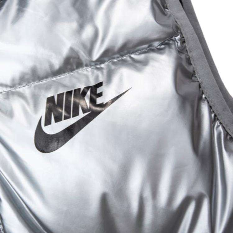 New Nike Down Vest Silver Gray Kids' DZ9727-048