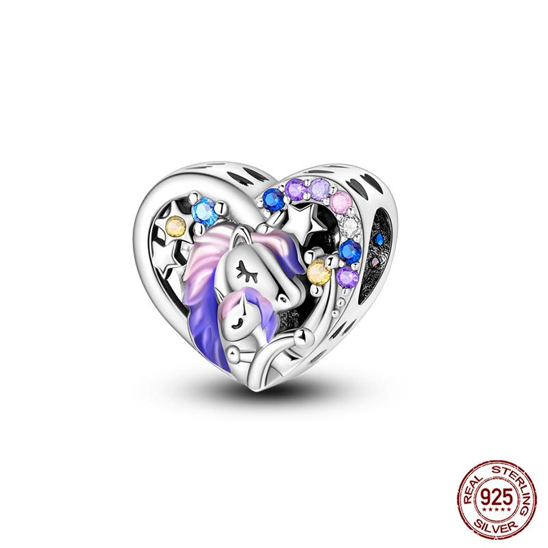 100% Copper Love And Peace Pendants Lovers Balloon Owl Charms Beads Fit Qikaola Original Bracelets Fine Diy Jewelry