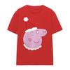 Womens/Ladies Mummy Pig Santa Hat T-Shirt