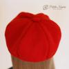[Petite Marie] 13 DD MDD Compatible (DDH-01~10 Compatible) Beaver Material Beret, Red, 9-10 Inch (60cm Doll, 40cm Doll, BJD) Doll Clothes [Petite