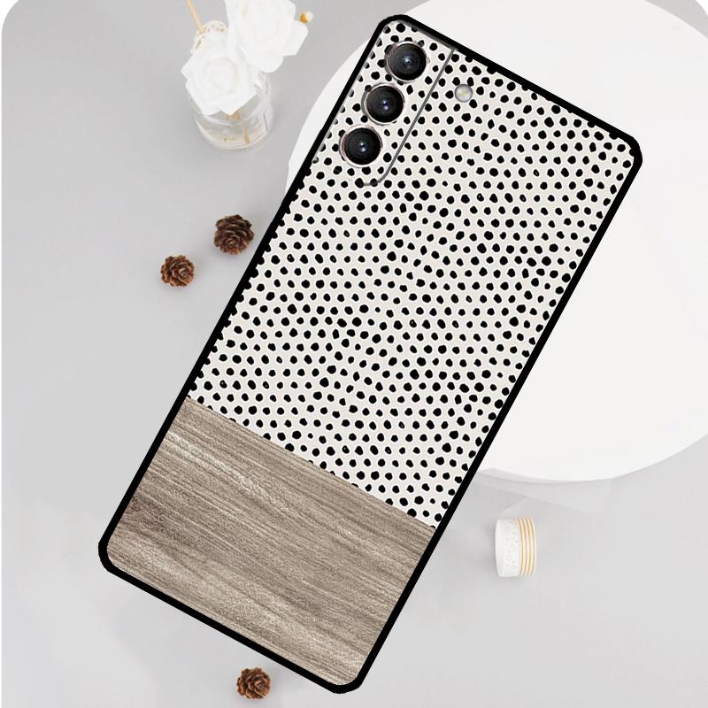 Boho Botanical Leaf Cow Cactus Case For Samsung Galaxy S23 FE S20 S21 S22 Ultra S8 S9 S10 Plus Note 10 20 Ultra Soft Cover