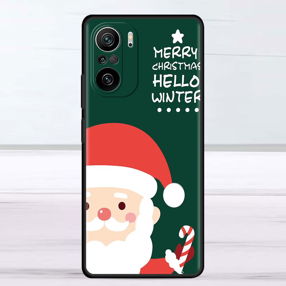 Snowman Christmas Case For Xiaomi Redmi Note 11 10 9S 9 K40 Pro 7 8 9A 9C 8T 9T 10C 10Pro Silicone Phone Shell