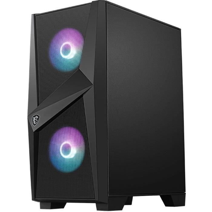 Msi boitier pc mag forge 100r - noir - verre trempé - format atx (306-7g03r21-809)