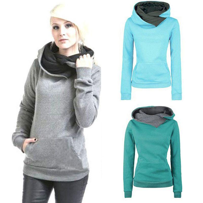 Stylish Women's Hooded Pullover Coat Tops Perfect For Autumn And Winter Seasons