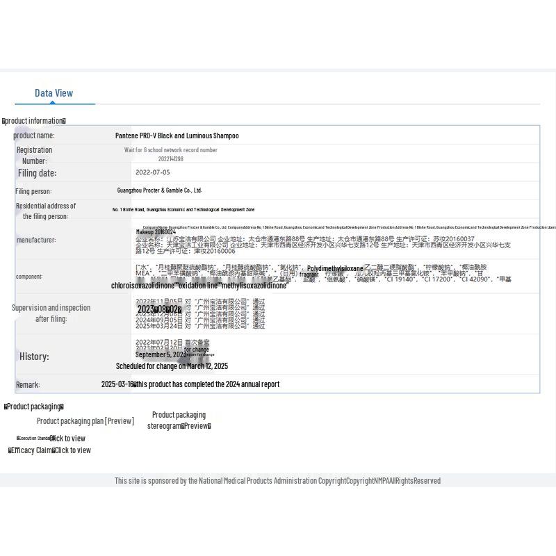 Pantene PRO-V Black Shine Shampoo
