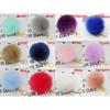 Adorable Cute Soft Rabbit Fur Ball Plush Key Chain For Bags And Car Accessories