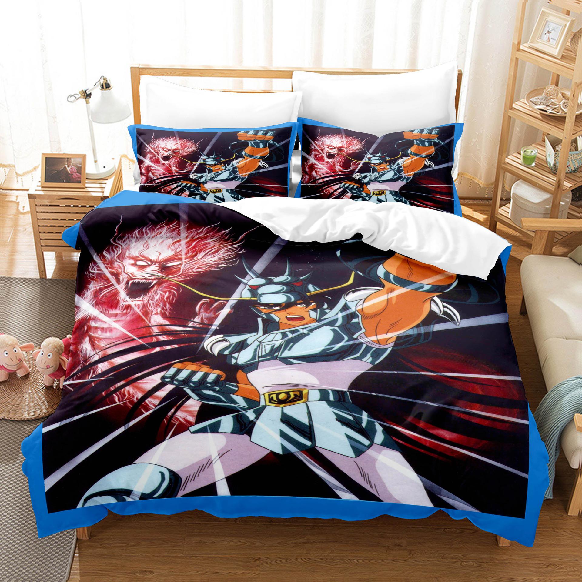 

Saint Swordsman Cartoon Animation Printing 3D Three-Piece Home Textile Sheet Kit Three-Piece Set 70 * 133
