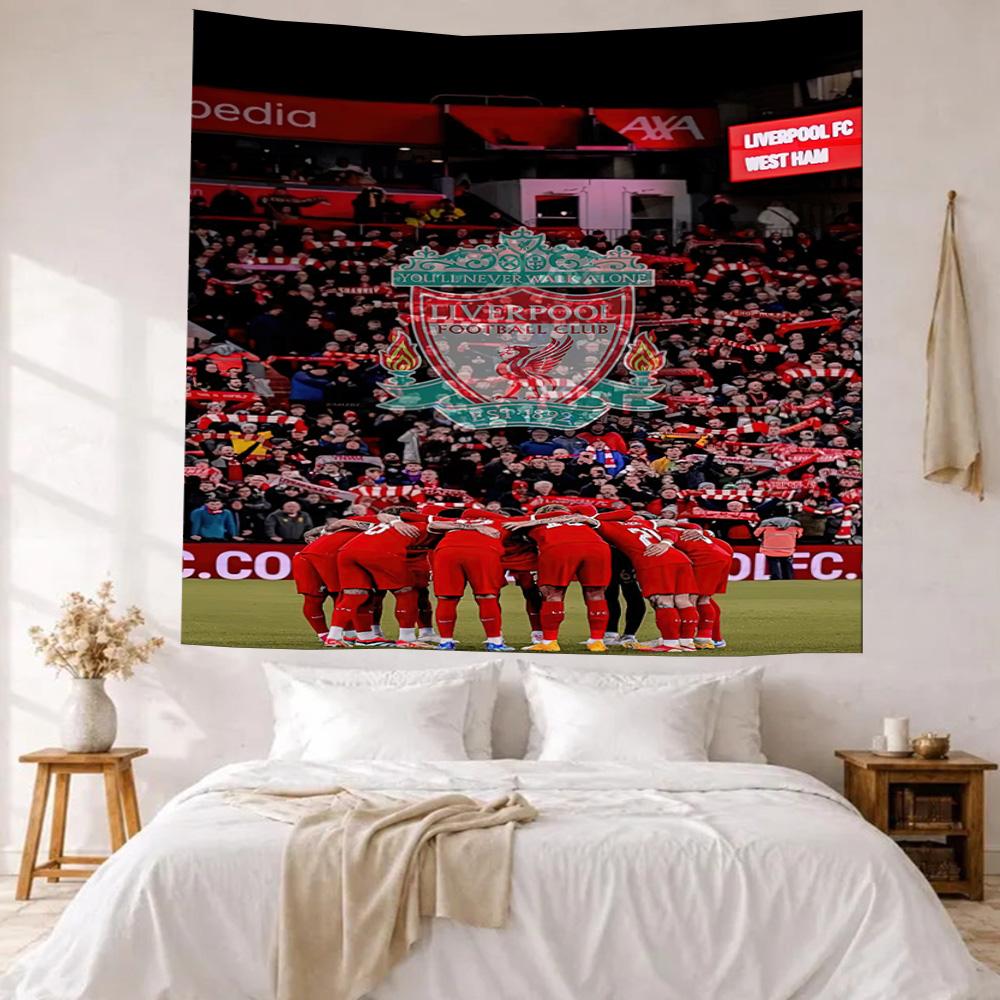 Liverpool Football Club Wanddecoratie Wandkleed Kunst Voor Huisdier Herdenking Verjaardag Bruiloft Feest Achtergrond Familiegift