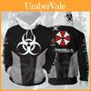 Resident Evil Umbrella Corporation Hoodie Cosplay Jacket Pullover 3d Print Coat