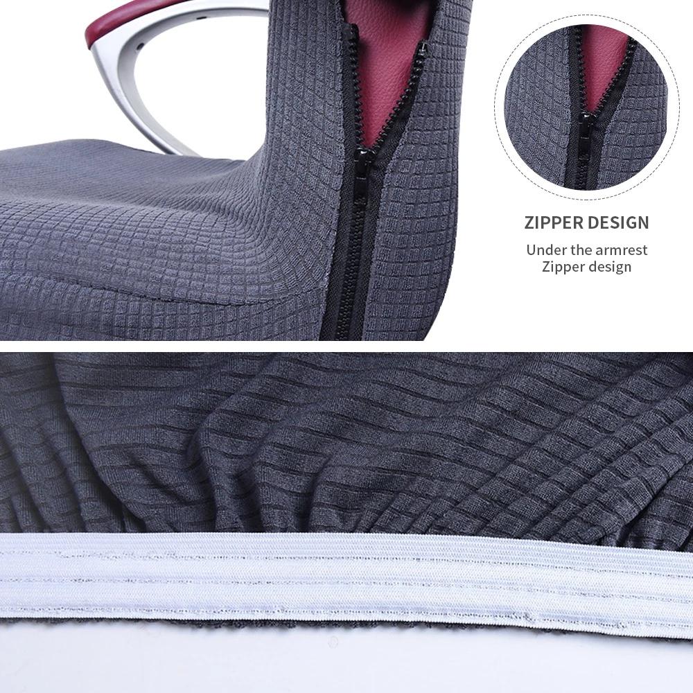Waterproof Elastic Chair Covers Anti-dirty Rotating Stretch Office Computer Desk Seat Chair Cover Removable Slipcovers