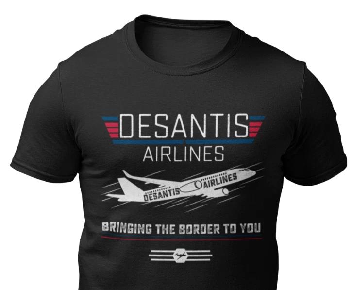 DeSantis Airlines T T-shirt Florida Political Meme Funny Trump 2024 T T-shirts 2XL