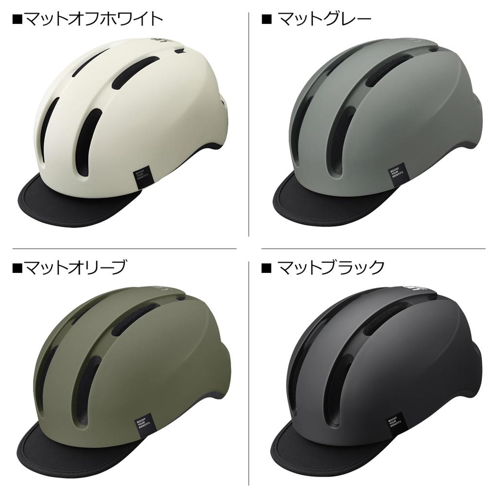 KABUTO Bicycle Helmet Canvas Urban M/L (57-59cm) Matte Black JCF Recommended