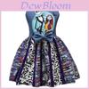 The Nightmare Before Christmas Halloween Princess Dress With Bow And Bag For Girls Age 3 To 8