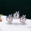 Household 304 stainless steel seasoning tank Buffet Restaurant Hotel Korean gold seasoning salt tank Seasoning storage tank