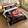 3Pcs Bedding Set Custom Name Text, 1 Sheet 2 Pillowcases Home Bed DecorEvil Dead Ash Williams