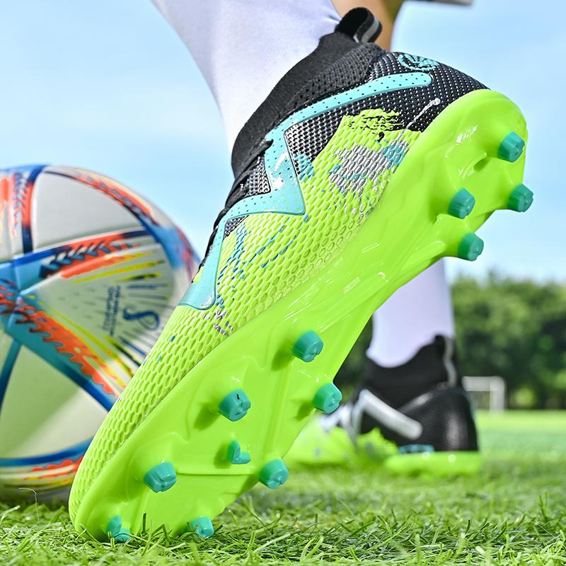 Unisex Football Shoes High -gang AG Nails Men/female Teenagers High Elastic Socks Training Shoes Artificial Grass Football Boots