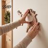 Festive LED Wall Glow Reindeer Decoration, 3D Light-Up Wooden Christmas Silhouette Lights, Warm Backlit Seasonal Interior Lighting Peel And