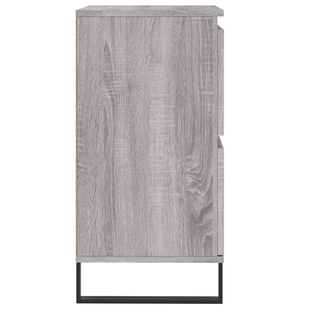 Vidaxl Chest of Drawers, Sonoma Oak Grey, 60X35X70 Cm, Wood-Based Material