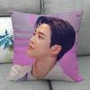 Custom ROWOON Pillowcase Wedding Decorative Cotton Linen Pillow Case For Home PillowCover 45X45(One Sides)