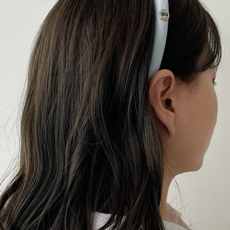 oar Satin Slim Hairband [AiryBlue]