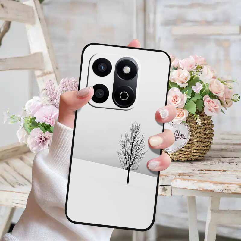 Soft Silicone Case For Honor X7c 4G 5G Cover Cat Painted Lovely Back Cover for Huawei Honor X7C 5G Phone Case HonorX7C TPU Para