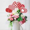 Valentines Day Party Scene Decoration Vase Inserts 15Pcs Cardstock Decors Craft Supplies For Table Centerpieces