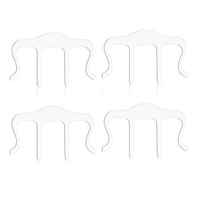 4 Pieces Acrylic Music Stand Clip Wear-resistant Large Paper Clips Universal Speech Draft Page Holder Gifts for Musicians