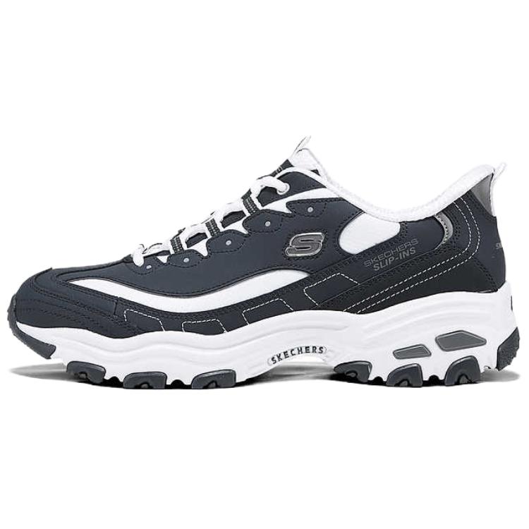 Skechers DLites Dry Comfortable Breathable Support Low-Top Dad Shoes Men sneakers Blue White 232667-NVW 39.5