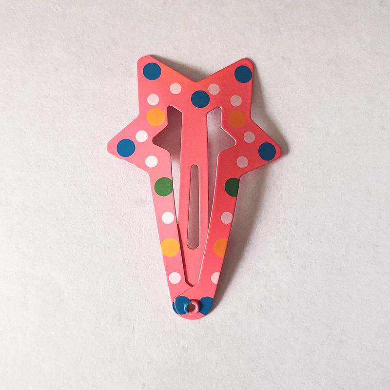 Trendy Kids' Hair Accessories: Cute Animal Metal Hair Clips & Waterdrop Print Crown Side Pins