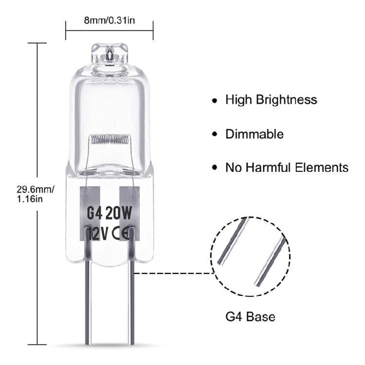 12V 20W 10W Microwave Halogen Light Bulb Replacement Small Appliance Parts