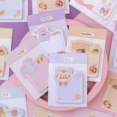 1 kus papiernictva Kreslené roztomilé lepiace poznámky Poznámkový blok Poznámkový blok Kancelárske školské potreby Nálepka na notebook Dekorácia