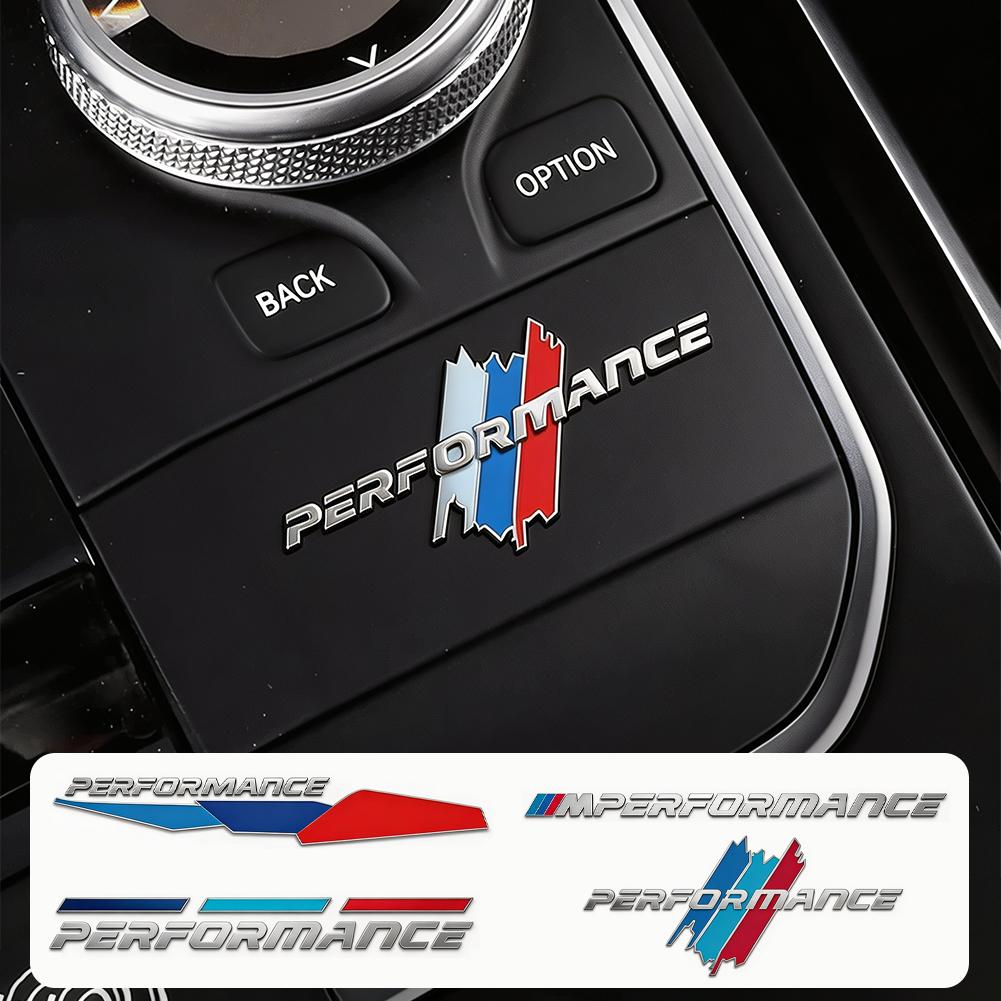 3 Adet M Performance Araba 3D Metal Sticker İç Dekorasyon Aksesuarları BMW G80 G06 G07 G42 G14 G15 G16 F82 F20 F21 F83 M2 M3 M4 pd2 İçin