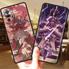 Luxury Black Phone Case For Xiaomi Redmi Note 11 10 9 8 7 Pro 9S 9A 9C 10s 8T K40 10C 10S Funda Cover Genshin Impact Beelzebul