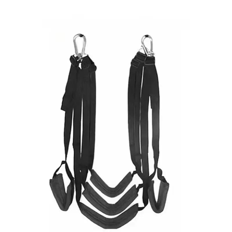 Hanging BDSM Swing – Couples' Sexual Furniture, Adult Bondage Toy with Restraints, Ideal for Private Intimate Games & Pleasure
