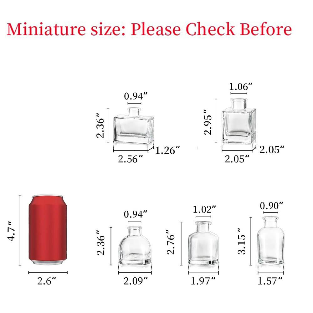

Mini Glass Bud Vases,Small Clear Vases,Cute Tiny Flower Vase for Flowers Modern Centerpiece Decor for Wedding Party Room Decor